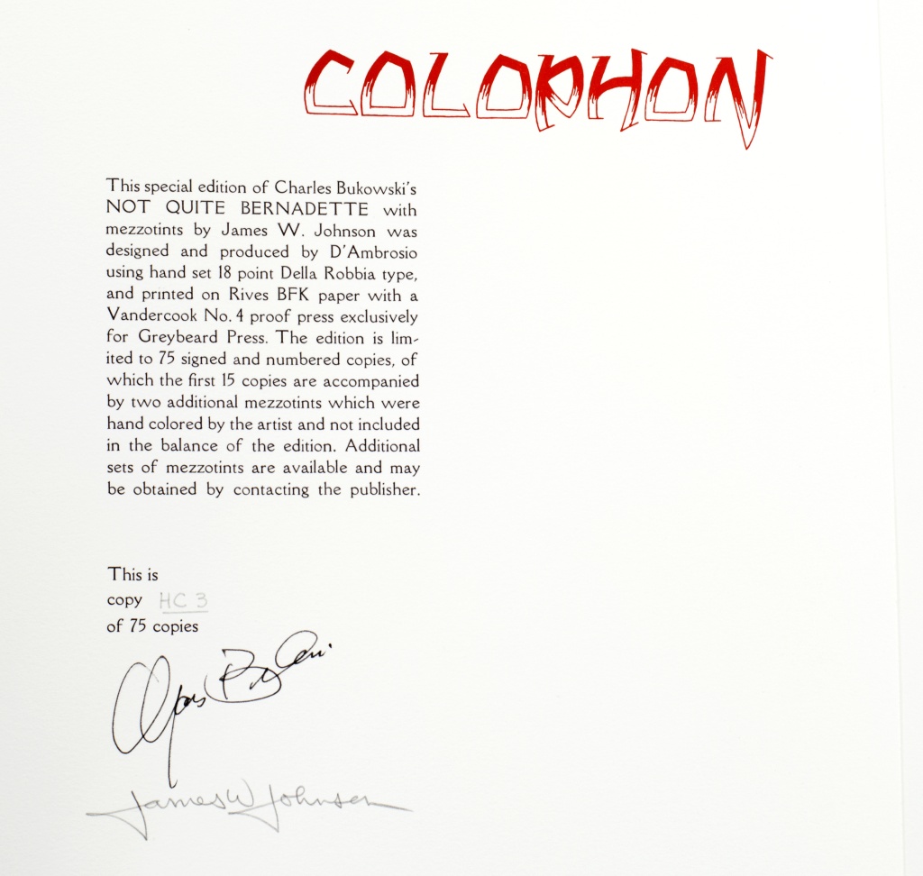 from the "Not Quite Bernadette" book 