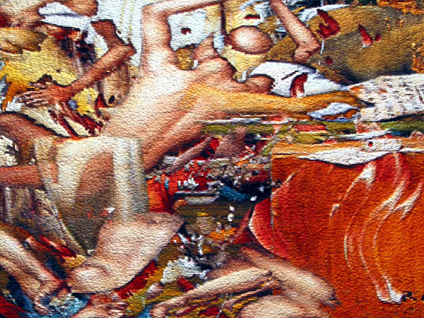 oil on digital print