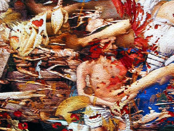 oil on digital print