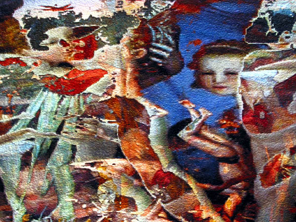 oil on digital print