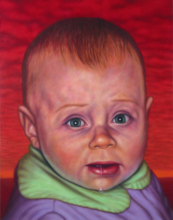 Baby who just got a look at the Right