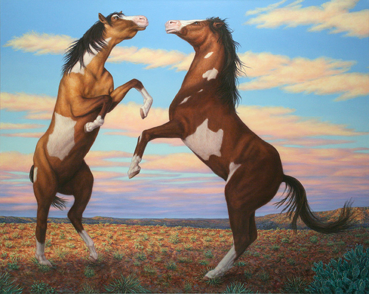 Boxing Horses