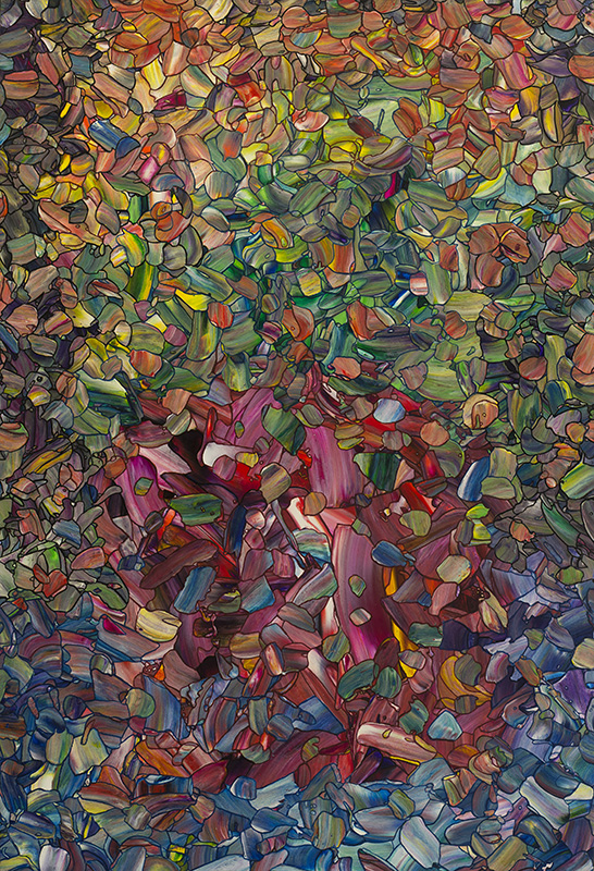 Flowers in a Red Vase