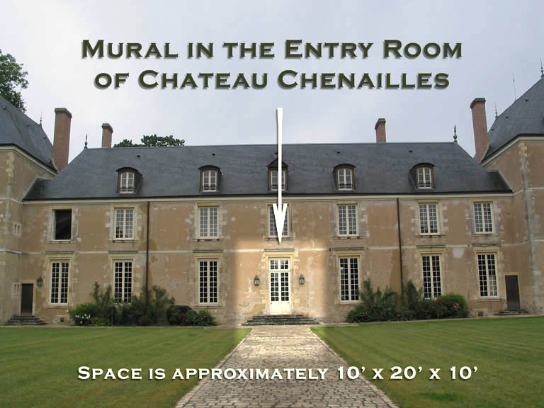 Mural at Chateau Chenailles